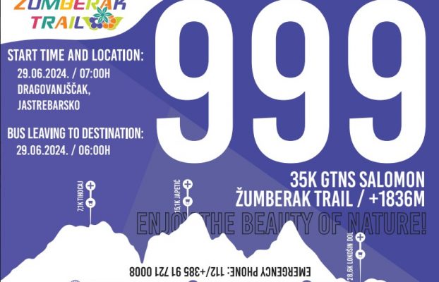 Podjela startnih brojeva SALOMON ŽUMBERAK TRAIL 2024 trail utrke